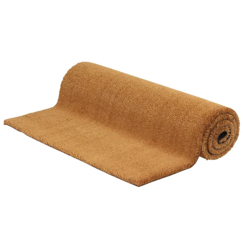 Tapis de porte naturel 80 x 100 cm facile à nettoyer antidérapant extérieur intérieur en fibre de coco naturel 02_0046157