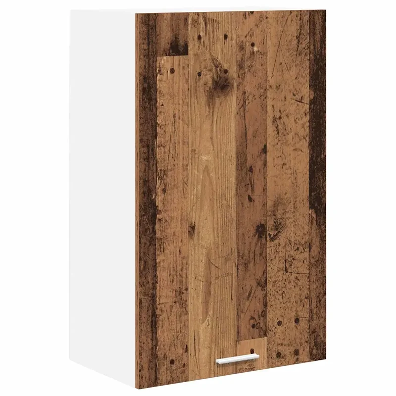 Armoire suspendue rectangulaire cuisine moderne grand espace rangement 50 x 31 x 80 cm en bois d'ingénierie blanc 02_0053311