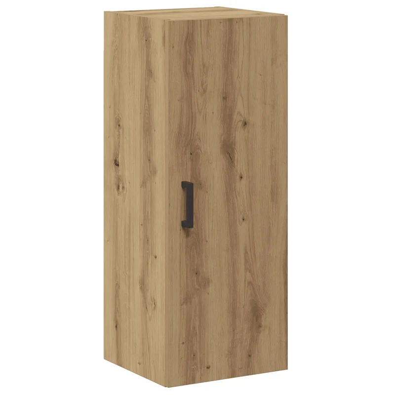 Armoire murale design pratique profondeur modulable 34,5 x 34 x 90 cm en bois d'ingénierie chêne artisanal 02_0051153