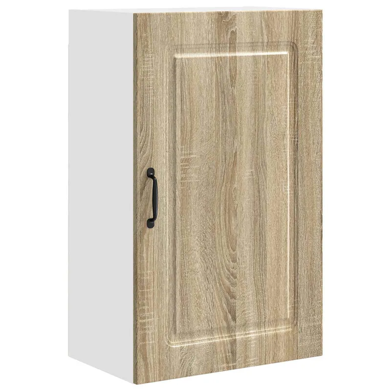 Armoire de cuisine rectangulaire moderne grand espace de rangement 50 x 31 x 80 cm en bois d'ingénierie chêne sonoma 02_0053715