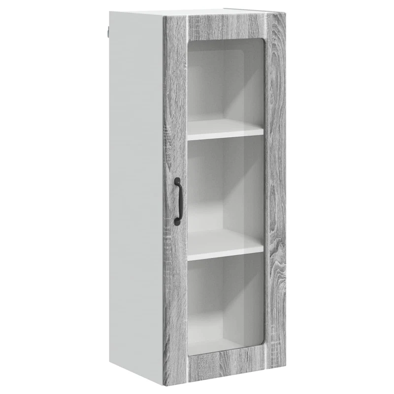 Armoire de cuisine moderne fonctionnelle rangement pratique 40 x 31 x 100 cm en bois d'ingénierie gris sonoma 02_0054118