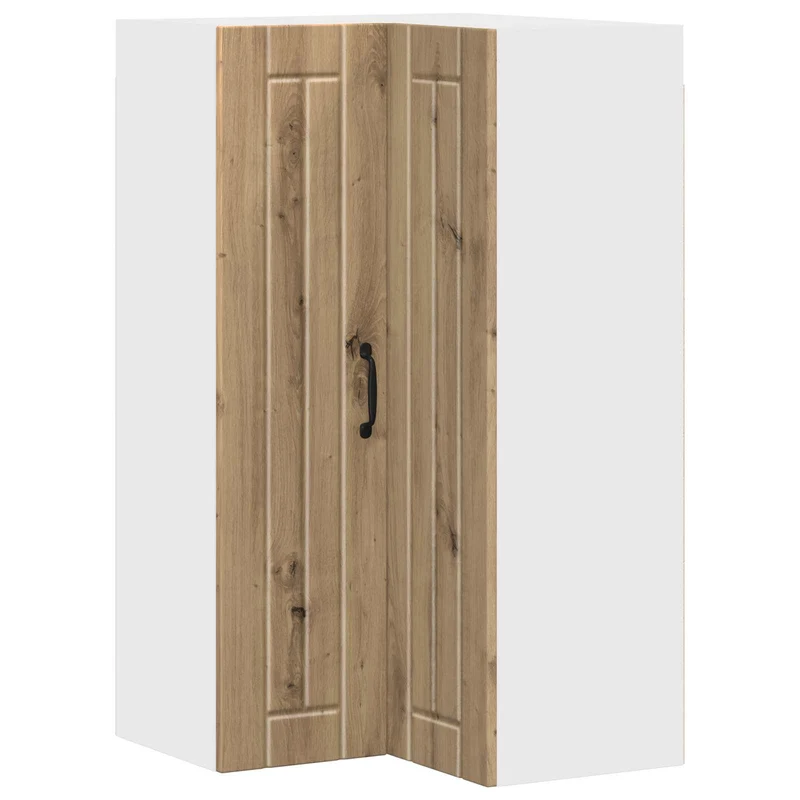 Armoire de cuisine rectangulaire pratique moderne 57 x 57 x 100 cm en bois d'ingénierie chêne artisanal 02_0054180