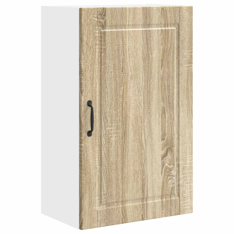 Armoire de cuisine murale moderne rangement 50 x 31 x 80 cm avec étagères en bois d'ingénierie chêne sonoma 02_0054381