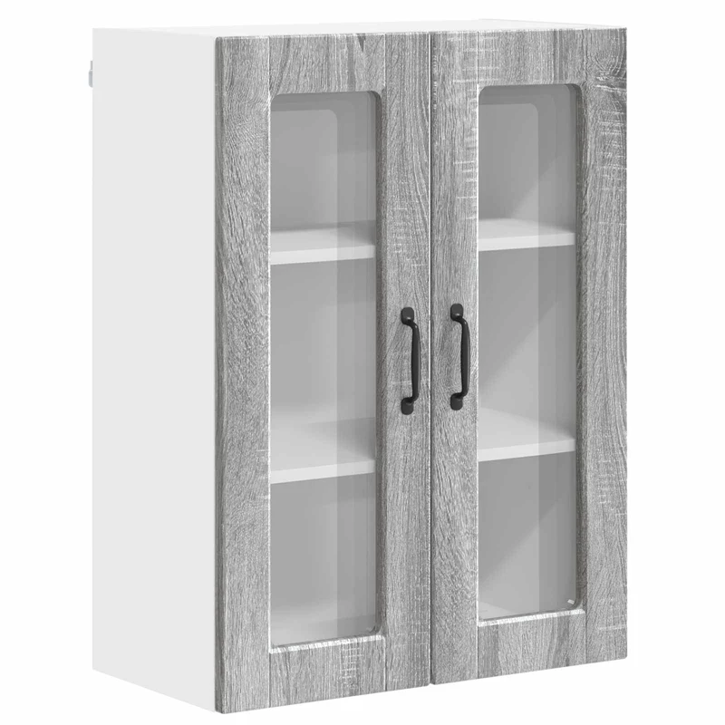 Armoire de cuisine murale moderne pratique 60 x 31 x 80 cm rangement optimal en bois d'ingénierie gris sonoma 02_0054434