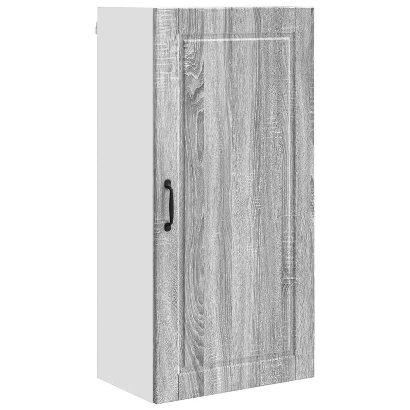 Armoire de cuisine murale moderne avec étagères 50 x 31 x 100 cm rangement pratique en bois d'ingénierie gris sonoma 02_0054471