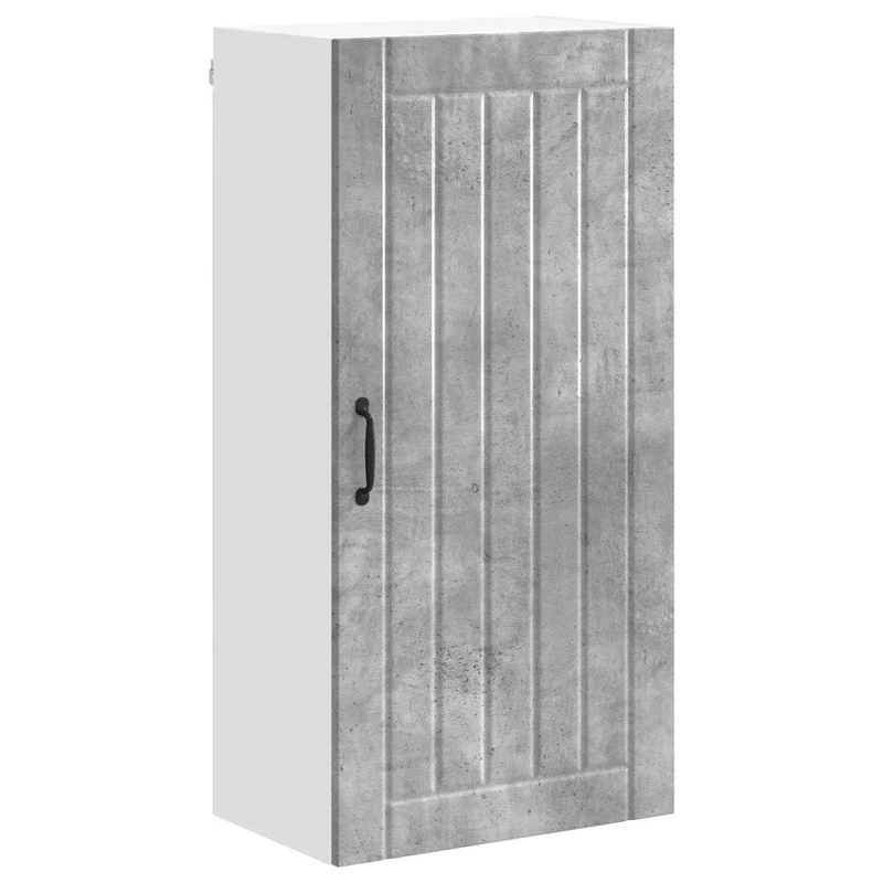 Armoire de cuisine moderne fonctionnelle rangement pratique 50 x 31 x 100 cm en bois d'ingénierie gris béton 02_0054145