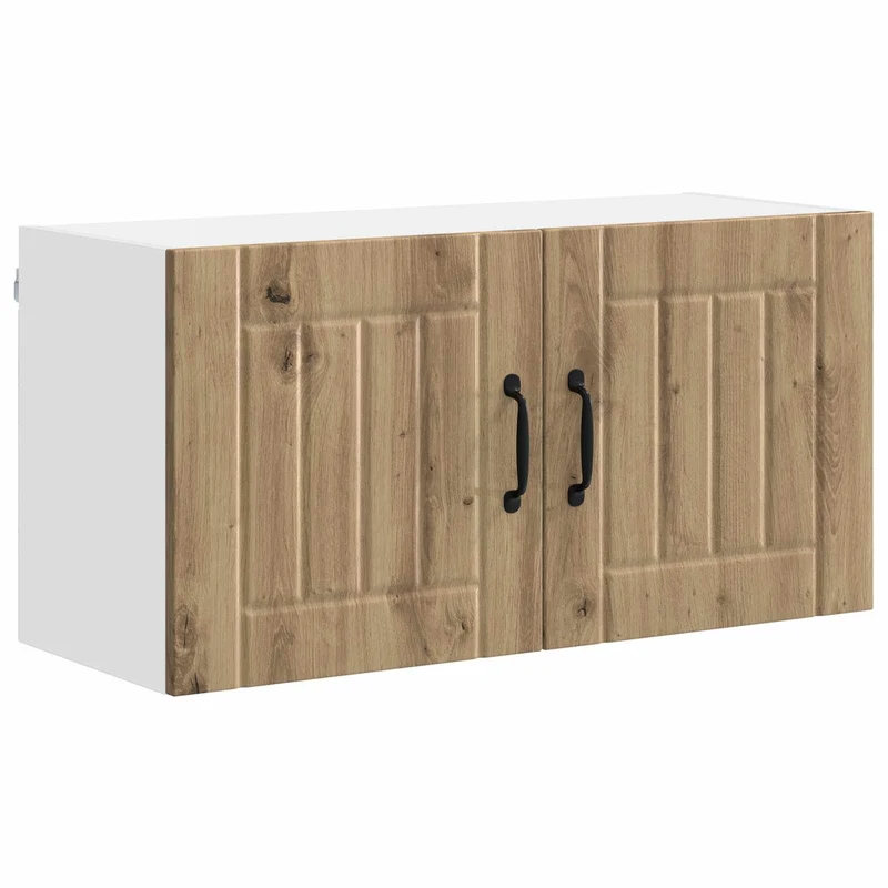 Armoire de cuisine moderne rectangulaire fonctionnelle 80 x 31 x 40 cm en bois d'ingénierie chêne artisanal 02_0053962