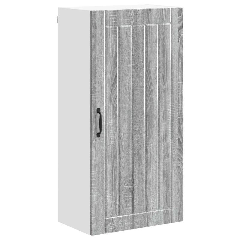 Armoire de cuisine moderne rectangulaire avec portes coulissantes 50 x 31 x 100 cm en bois d'ingénierie gris sonoma 02_0054148