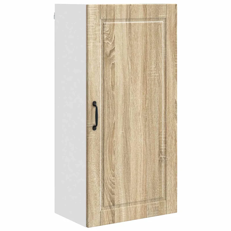 Armoire de cuisine murale pratique moderne rangement 50 x 31 x 100 cm en bois d'ingénierie chêne sonoma 02_0054467