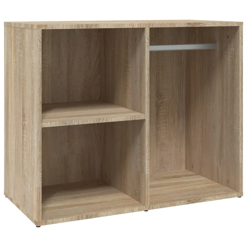 Armoire de dressing moderne fonctionnelle rangement 80 x 40 x 65 cm en bois d'ingénierie chêne sonoma 02_0047955