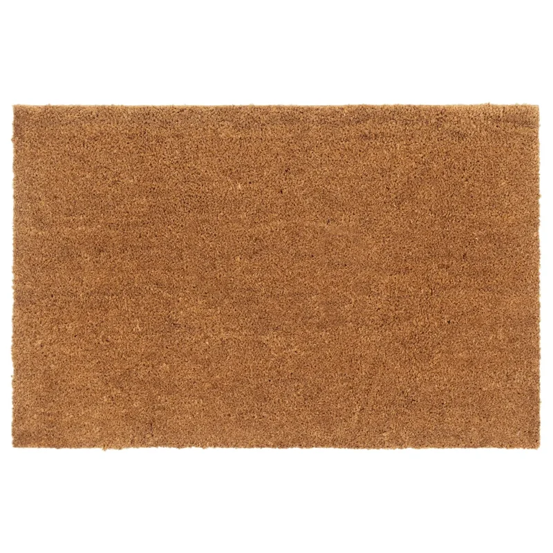 Tapis de porte naturel 65 x 100 cm antidérapant intérieur extérieur style touffeté en fibre de coco naturel 02_0046179