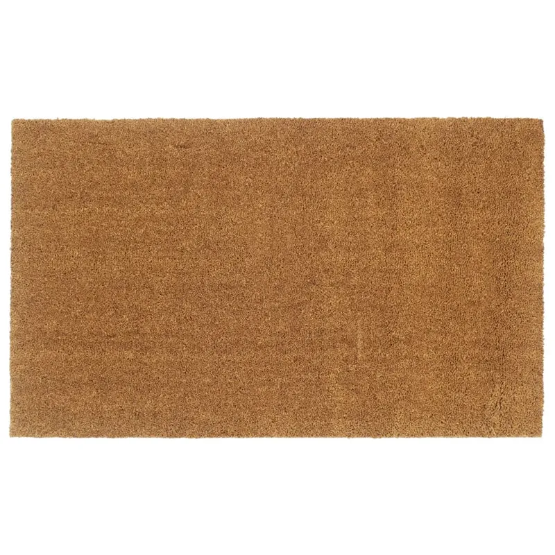 Tapis de porte naturel 90 x 150 cm antidérapant intérieur extérieur finition touffeté en fibre de coco naturel 02_0046158