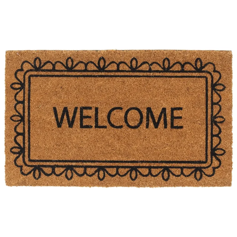 Tapis de porte touffeté intérieur extérieur 45 x 75 cm support antidérapant ambiance naturelle en fibre de coco naturel 02_0046188