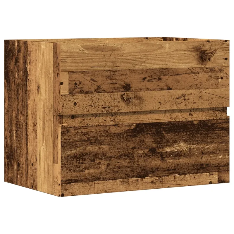 Armoire de salle de bain vintage avec grand espace de rangement 60 x 38,5 x 45 cm en bois d'ingénierie vieux bois 02_0050816
