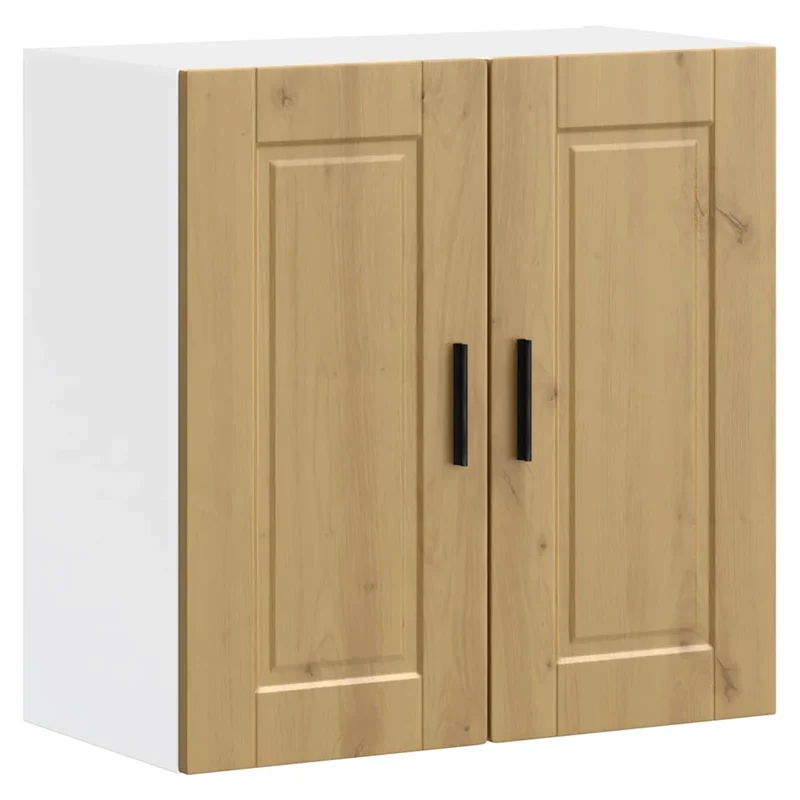 Armoire murale de cuisine avec grand espace de rangement 60 x 31 x 60 cm en bois d'ingénierie chêne artisanal 02_0050371