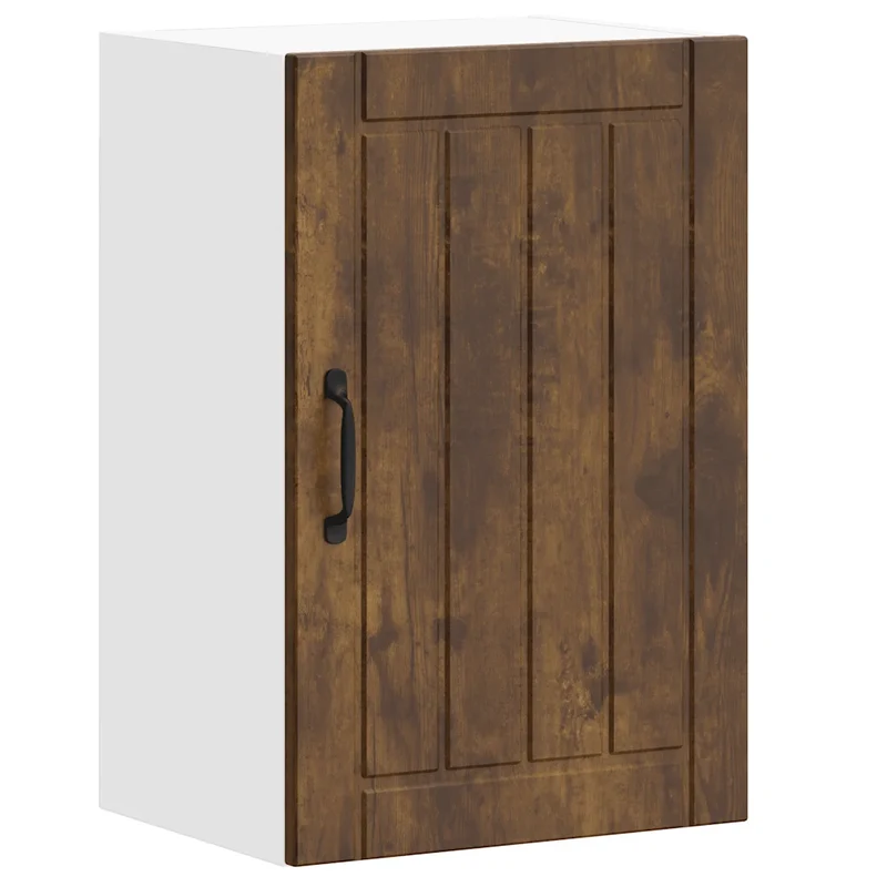 Armoire murale de cuisine design fonctionnelle 40 x 31 x 60 cm en bois d'ingénierie chêne fumé 02_0050147