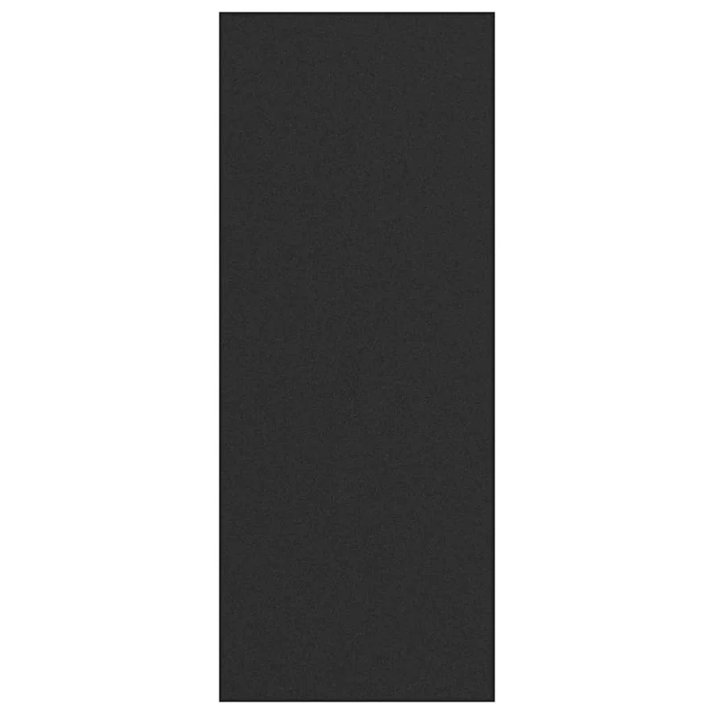 Tapis d'entrée rectangulaire moderne 120 x 300 cm base antidérapante intérieur en polyamide noir 02_0057963