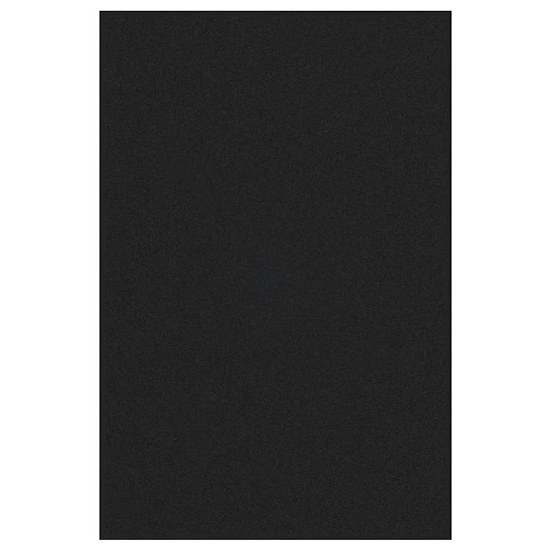 Tapis d'entrée rectangulaire moderne 120 x 180 cm antidérapant élégant en polyamide noir 02_0057961