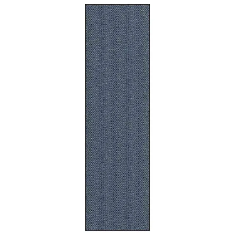 Paillasson bleu rectangulaire antidérapant durable entrée 115 x 400 cm en PP bleu 02_0058124