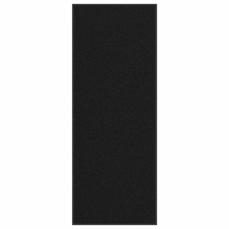 Paillasson noir antidérapant flexible 115 x 300 cm absorption saleté design moderne en PP noir 02_0058155