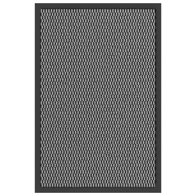 Paillasson antidérapant intérieur extérieur 40 x 60 cm résistant à l'usure entretien facile en PP anthracite 02_0058093