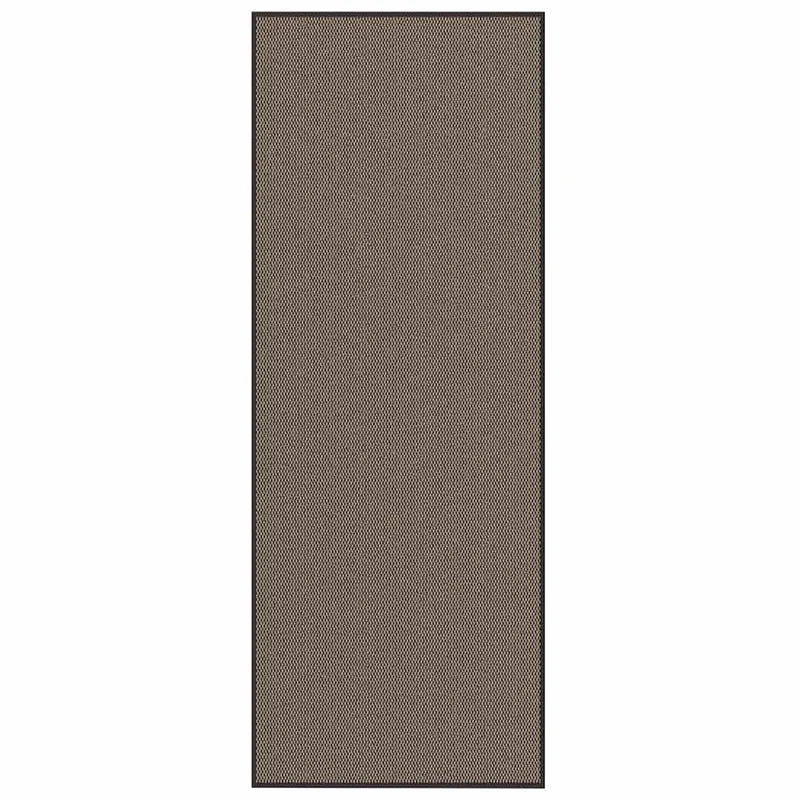 Paillasson durable antidérapant intérieur extérieur 115 x 300 cm en polypropylène marron 02_0058134