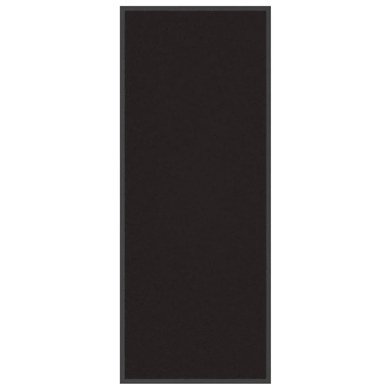 Paillasson rectangulaire antidérapant absorbant noir 60 x 150 cm en polypropylène noir 02_0058149