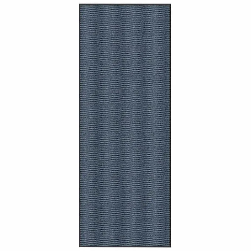 Paillasson d'entrée antidérapant durable 115 x 300 cm absorption eau saleté en PP bleu 02_0058123