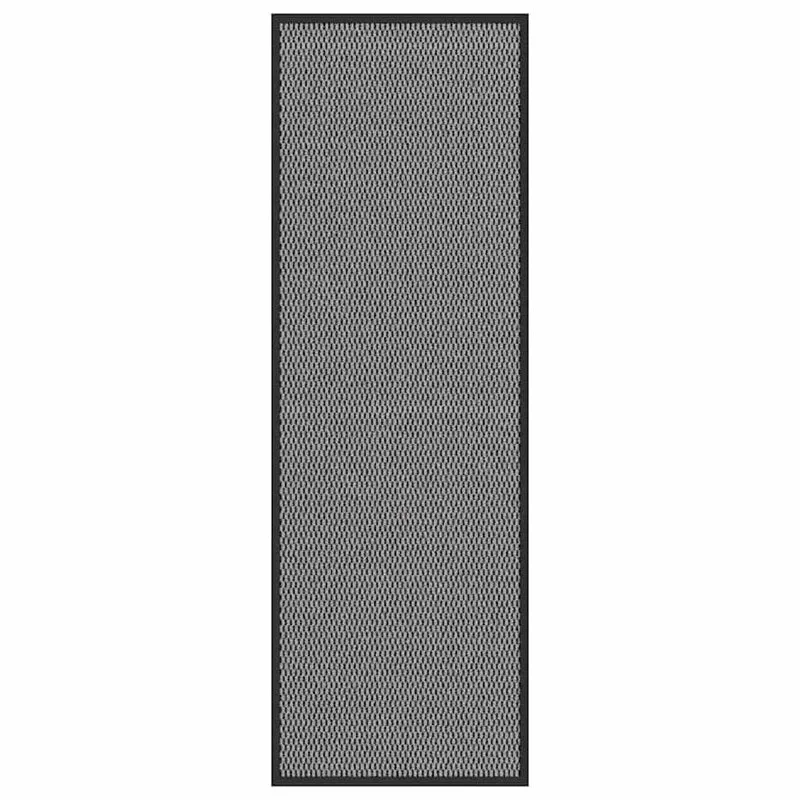 Paillasson antidérapant 60 x 180 cm absorbe l'eau et la saleté design moderne entrée en PP anthracite 02_0058096