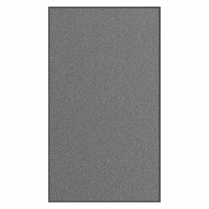 Paillasson d'entrée antidérapant 115 x 200 cm résistant à l'usure finition moderne en polypropylène anthracite 02_0058100