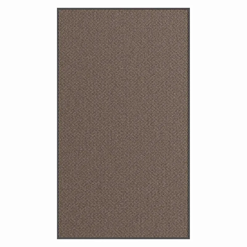 Paillasson d'entrée antidérapant 115 x 200 cm facile à nettoyer moderne en PP marron 02_0058133