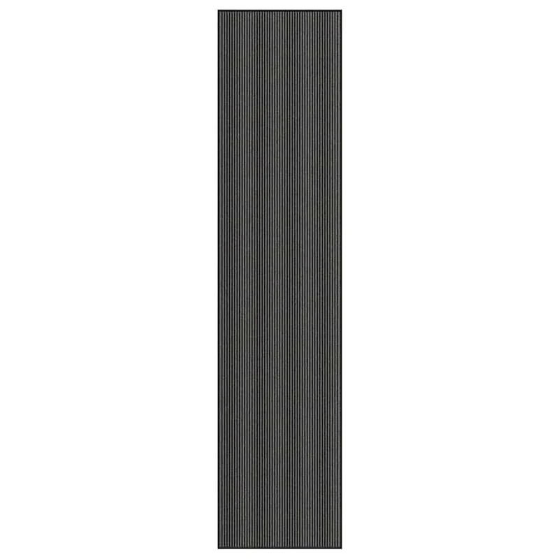 Paillasson rectangulaire antidérapant intérieur extérieur 115 x 500 cm en PP noir 02_0058146