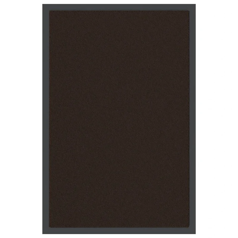 Paillasson marron antidérapant intérieur extérieur 40 x 60 cm en polypropylène marron 02_0058169