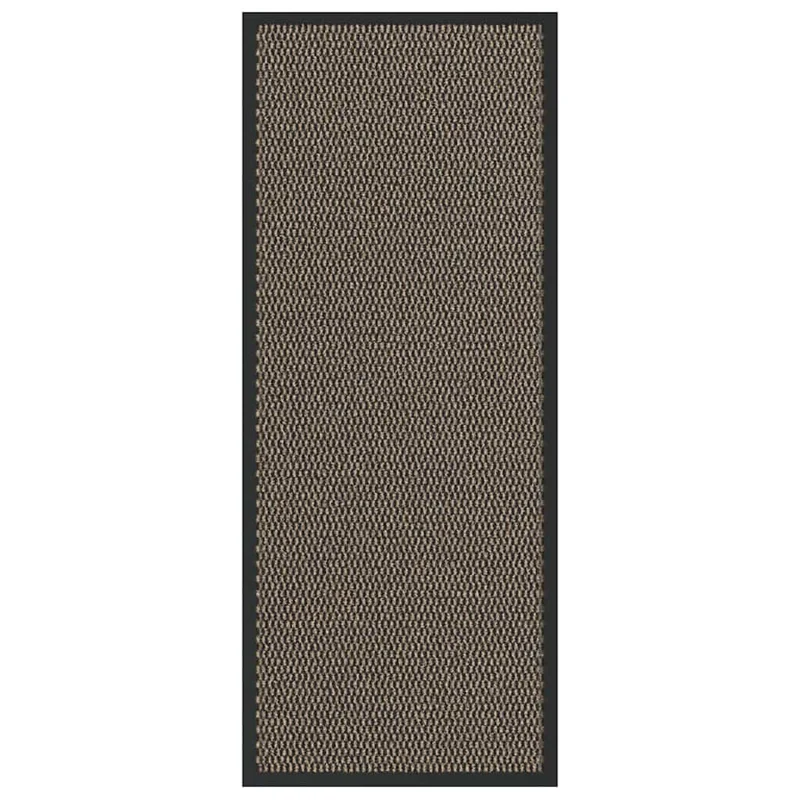 Paillasson durable antidérapant intérieur extérieur 60 x 150 cm en polypropylène marron 02_0058128