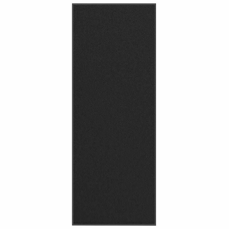 Paillasson noir antidérapant flexible intérieur extérieur 115 x 300 cm en polypropylène noir 02_0058112