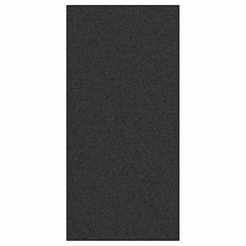 Tapis d'entrée rectangulaire 120 x 250 cm antidérapant design moderne intérieur en polyamide anthracite 02_0057968