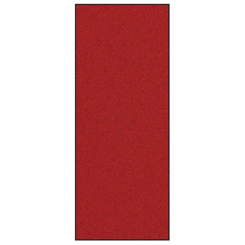 Tapis d'entrée rectangulaire moderne 120 x 300 cm antidérapant pratique en polyamide rouge 02_0057995