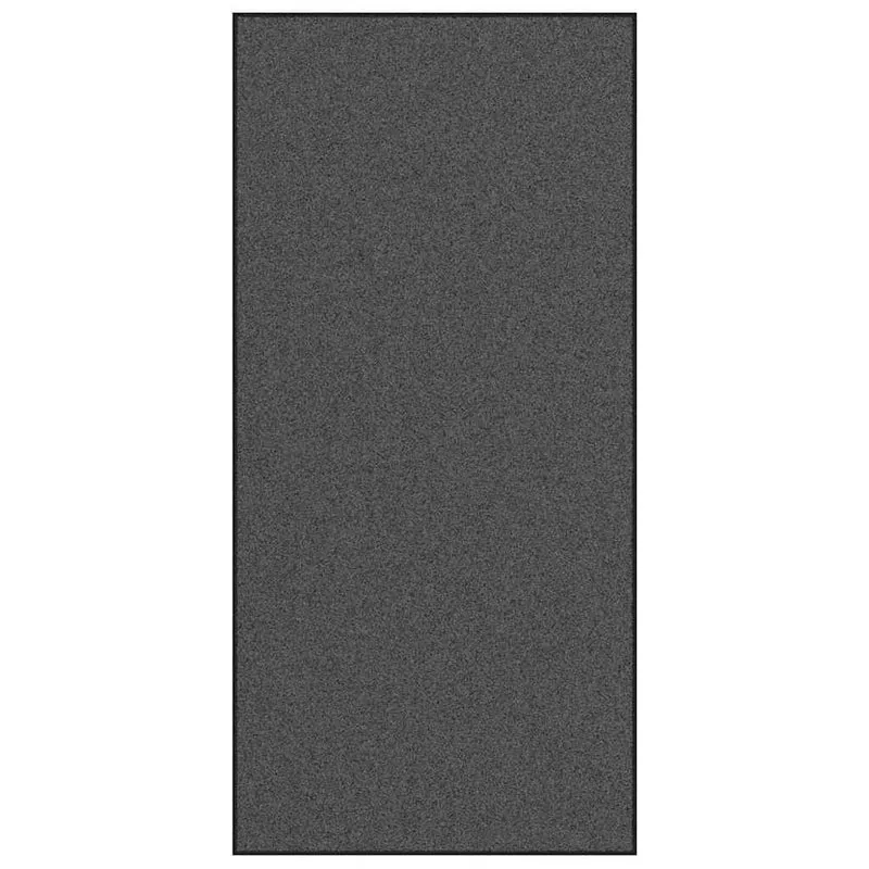 Tapis d'entrée rectangulaire moderne intérieur extérieur 120 x 250 cm résistant antidérapant en polyamide noir 02_0057926