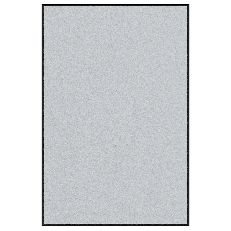Tapis d'entrée rectangulaire design moderne 120 x 180 cm antidérapant ambiance cosy en polyamide gris 02_0057974