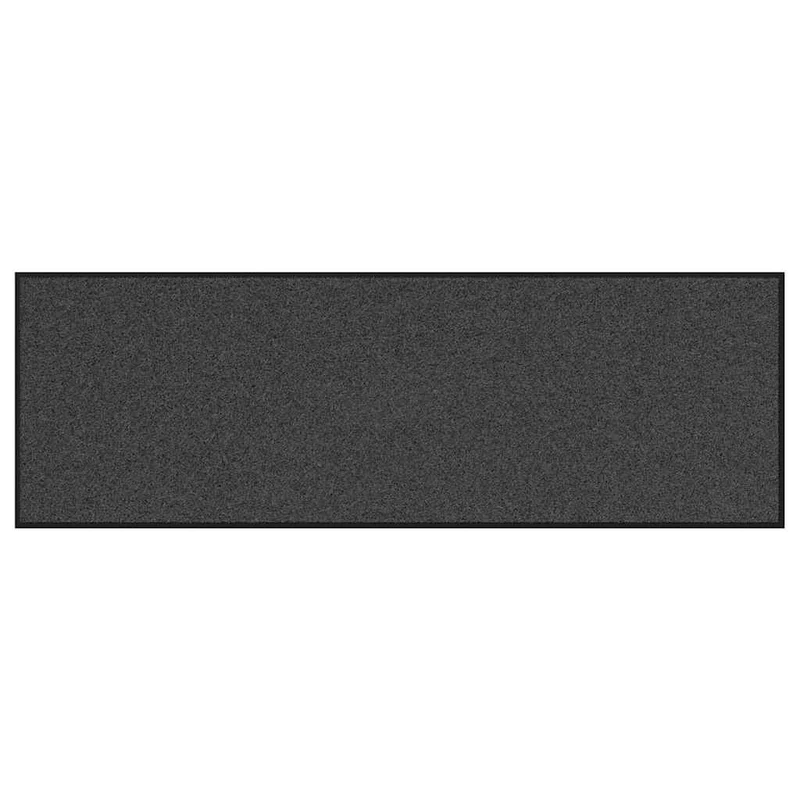 Tapis d'entrée rectangulaire 60 x 180 cm antidérapant moderne intérieur en polyamide anthracite 02_0057965