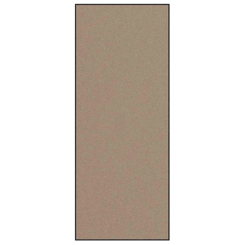 Tapis d'entrée rectangulaire moderne 120 x 300 cm antidérapant chic ambiance cosy en polyamide beige 02_0057988