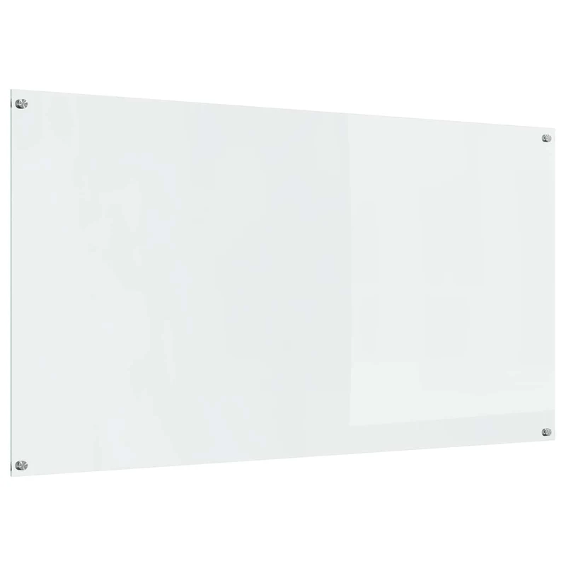 Dosseret de cuisine moderne 110 x 60 cm résistant à la chaleur finition épurée en verre trempé transparent 02_0058474