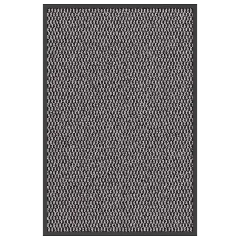 Paillasson d'entrée flexible antidérapant 60 x 90 cm absorption humidité style moderne en PP anthracite 02_0058094