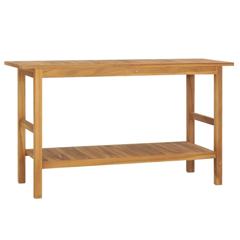 Meuble de salle de bain bois de 132 x 45 x 75 cm teck solide 02_0006855