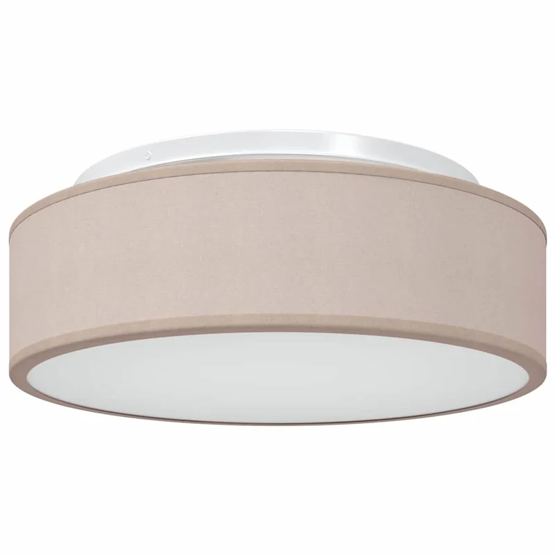 Lampe de plafond moderne projecteur ajustable intérieur 38 x 38 x 13 cm en tissu taupe 02_0058426
