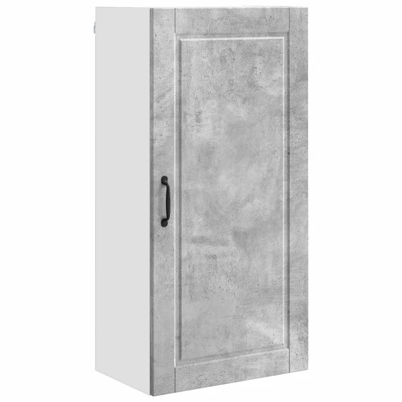 Armoire de cuisine murale moderne rangement pratique 50 x 31 x 100 cm en bois d'ingénierie gris béton 02_0054468