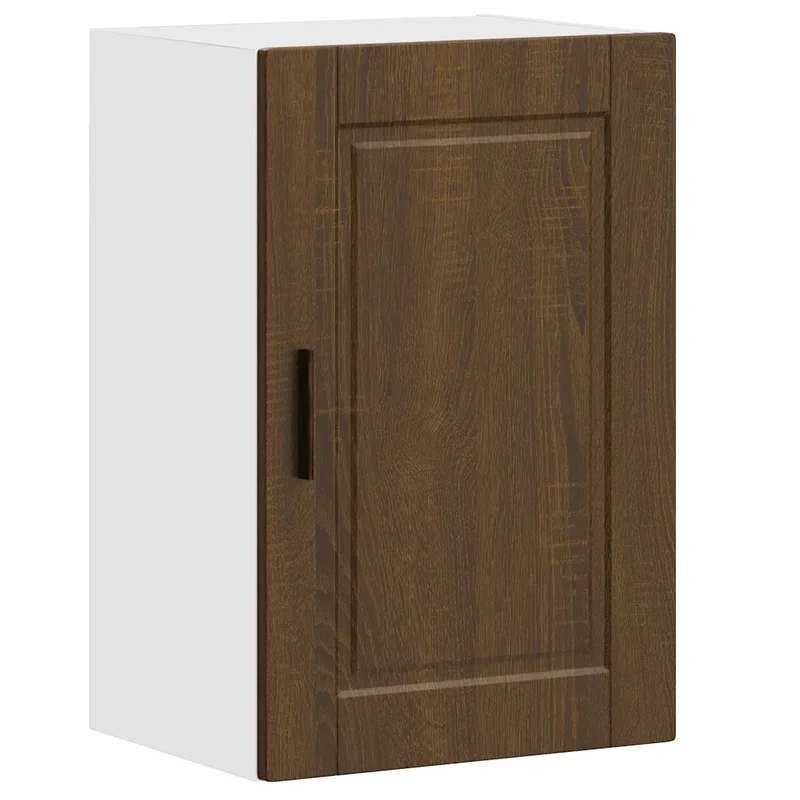 Armoire murale de cuisine moderne espace de rangement 40 x 31 x 60 cm en bois d'ingénierie chêne marron 02_0050339