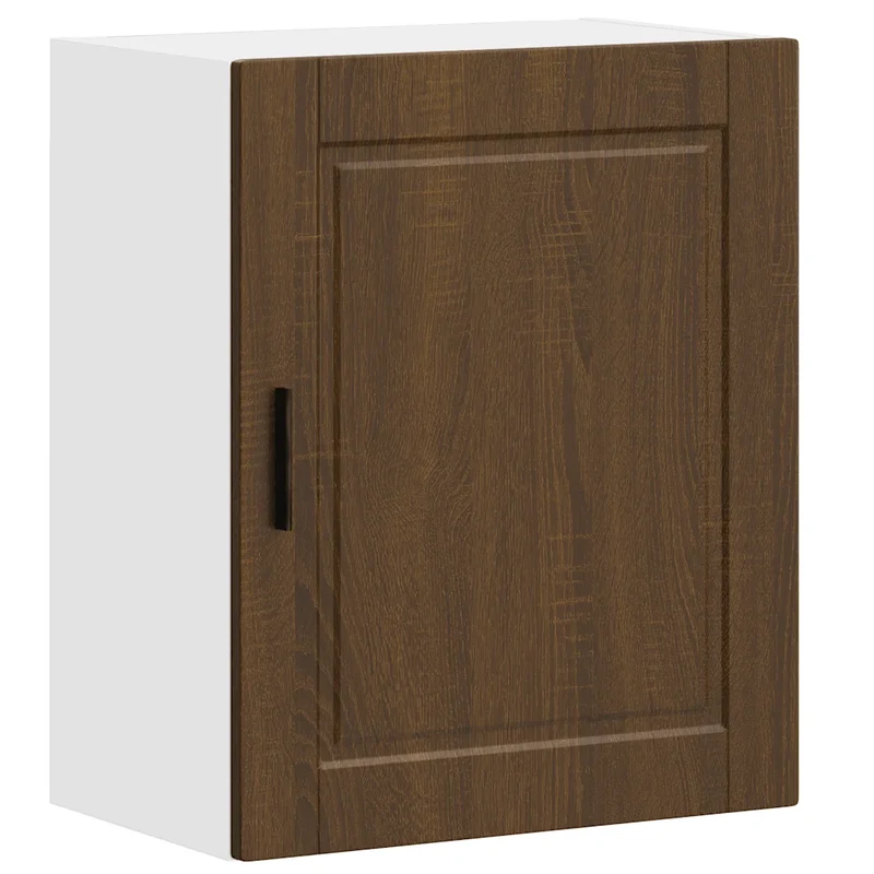 Armoire murale de cuisine design pratique optimisée 50 x 31 x 60 cm en bois d'ingénierie chêne marron 02_0050356