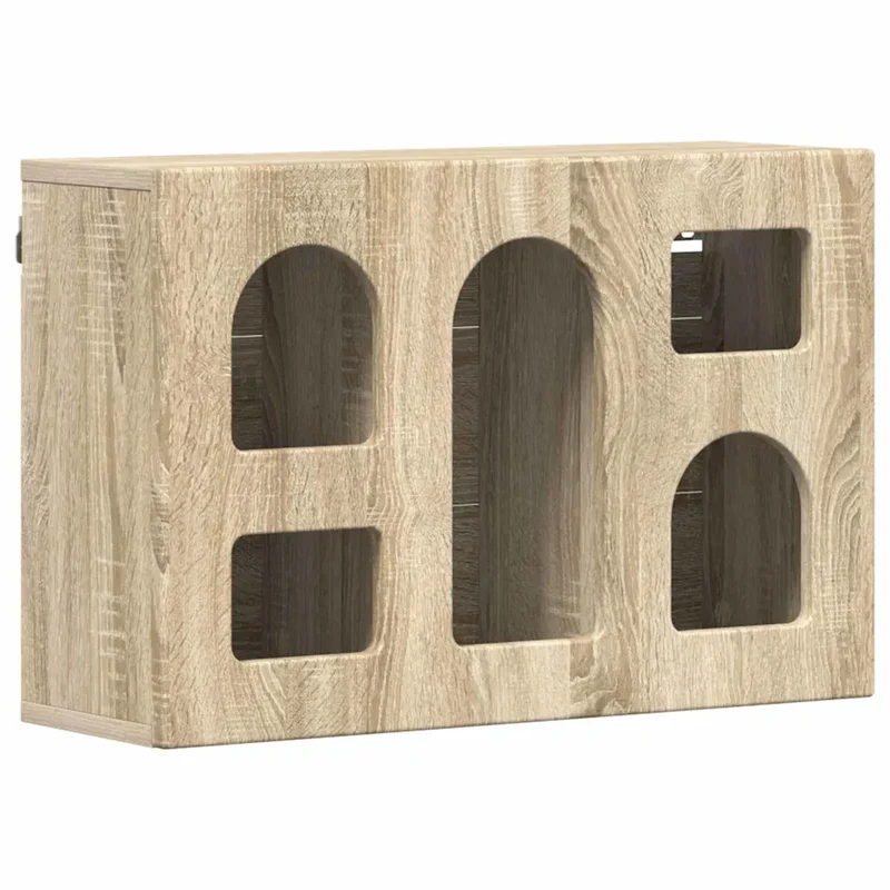 Armoire suspendue moderne design épuré rangement multifonctionnel 60 x 20 x 40 cm en bois d'ingénierie chêne sonoma 02_0054802