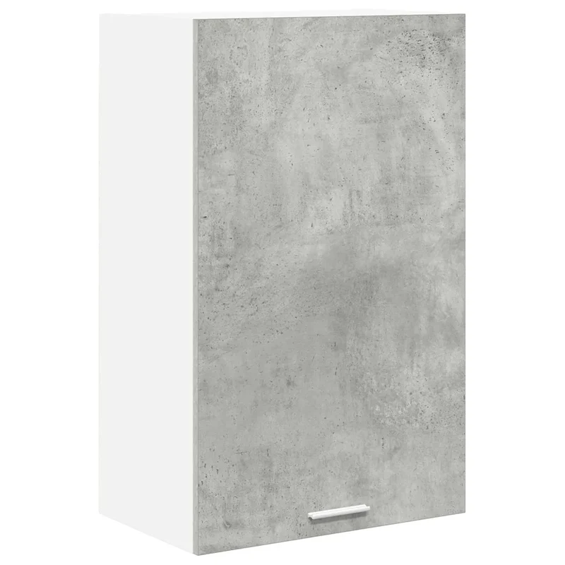 Armoire suspendue moderne grand espace de rangement 50 x 31 x 80 cm en bois d'ingénierie gris béton 02_0053308